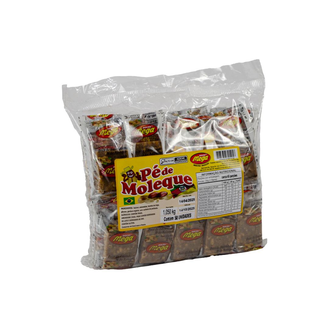 Pé de Moleque - 1,050kg com 50 unidades de 21g