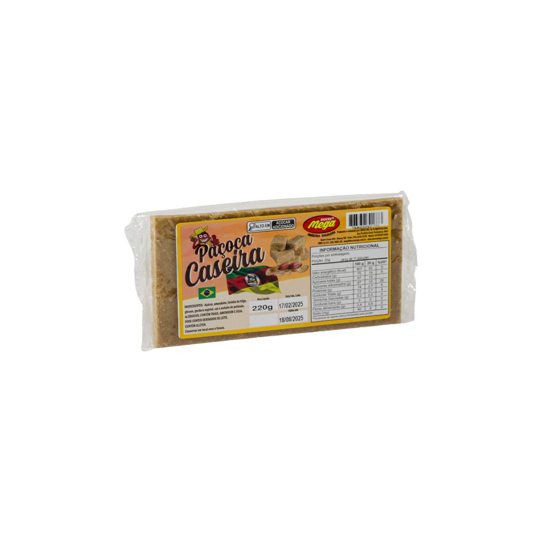 Paçoca Caseira Tablete - 220g